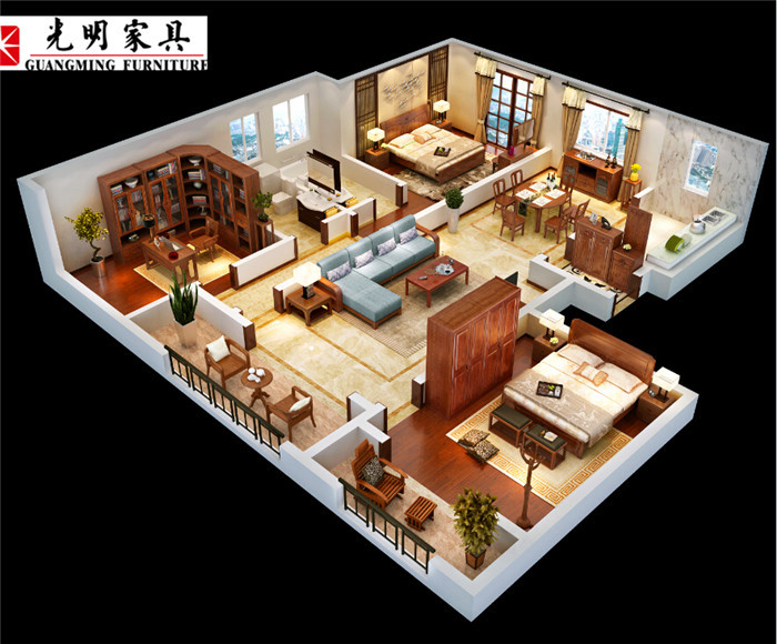 家具材質(zhì)多種多樣，實(shí)木家具品質(zhì)可觀